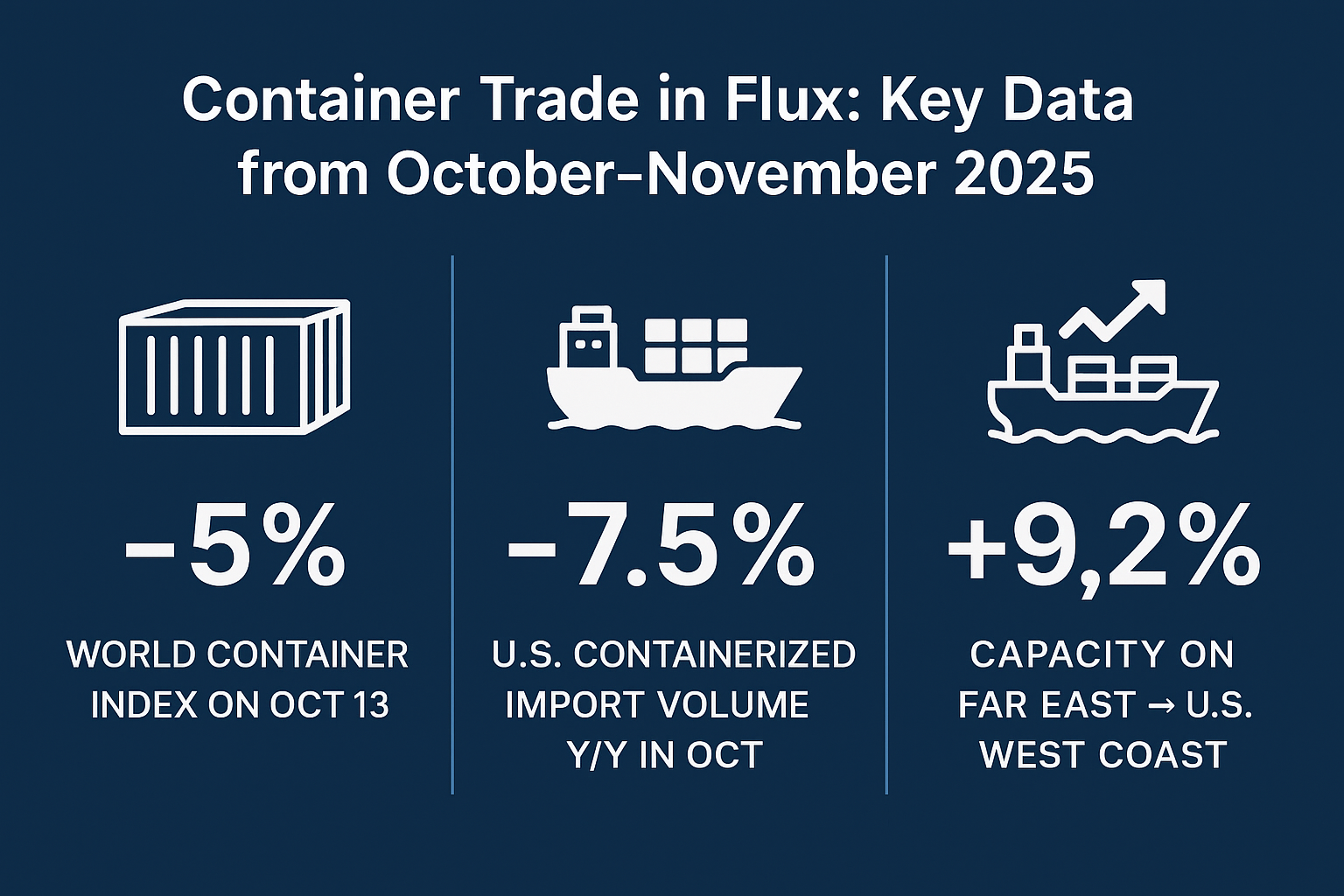 Container Trade in Flux: Data Show Mixed Signals, October–November 2025 image